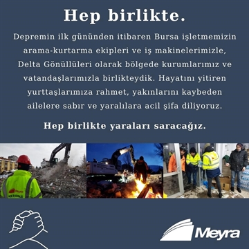 Hep birlikte yaraları saracağız.